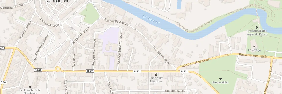 Plan du 48 Rue des Peseignes à Graulhet