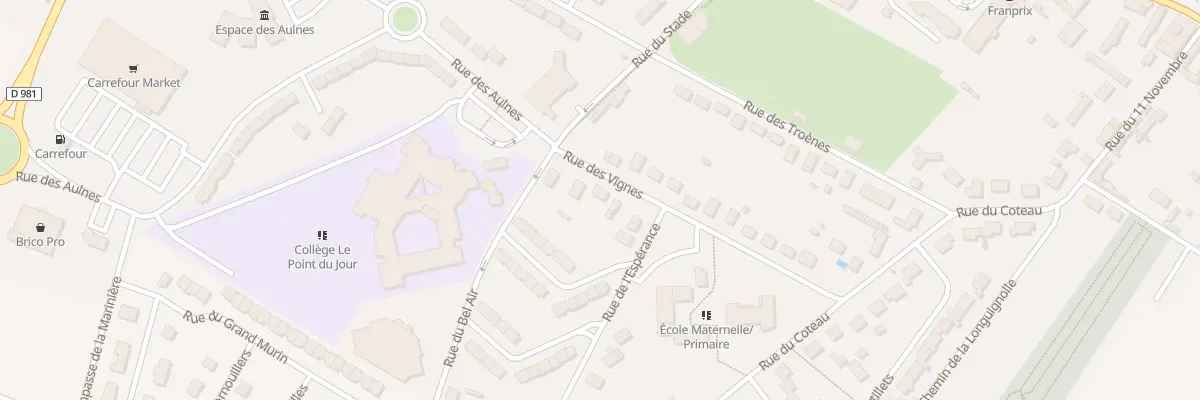 Plan du 201 Rue des Vignes à Auneuil