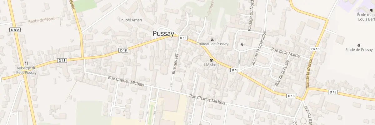 Plan du 75 Rue Etienne Laurent à Pussay