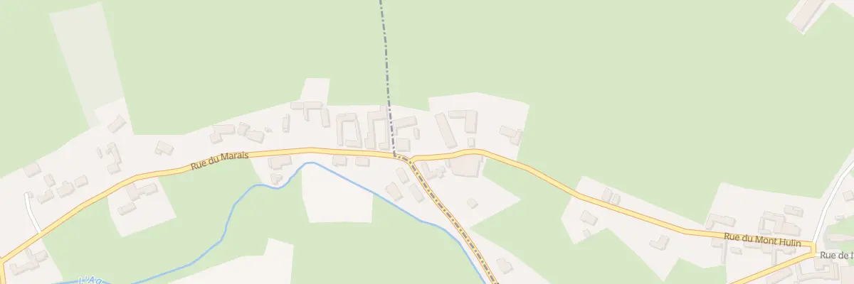 Plan du 1 Rue du Mont Hulin à Aix-en-Ergny