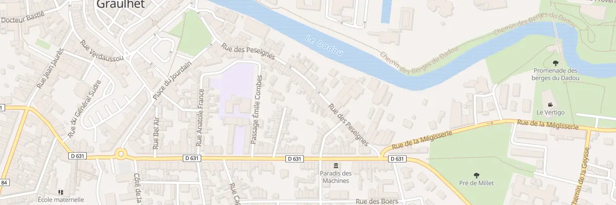 Plan du 50 Rue des Peseignes à Graulhet
