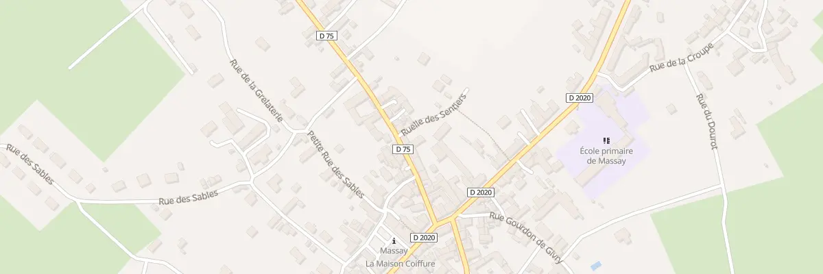 Plan du 14 Rue de la Gare à Massay