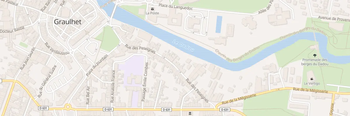 Plan du 43 Rue des Peseignes à Graulhet
