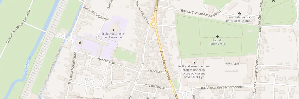 Plan du 92 Rue Pierre Brossolette à Issoudun