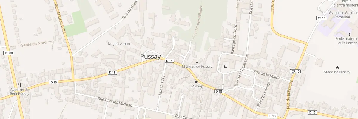 Plan du 50 Rue Etienne Laurent à Pussay
