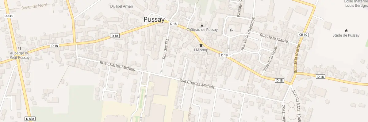 Plan du 8B Rue Charles Michels à Pussay