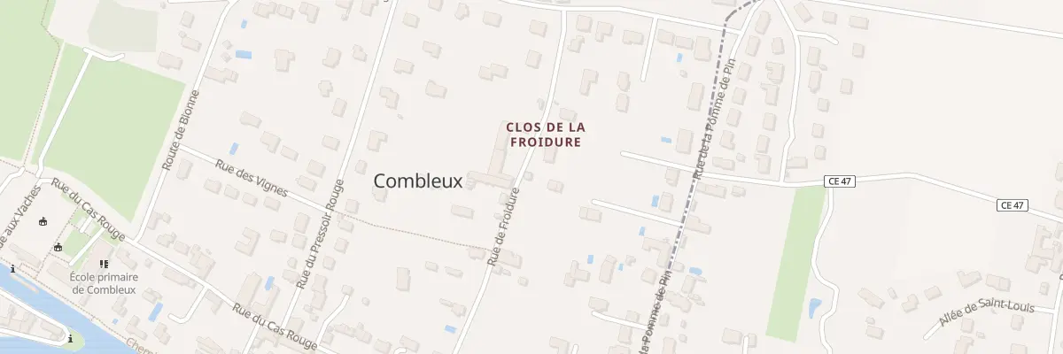 Plan du 10 Rue de Froidure à Combleux