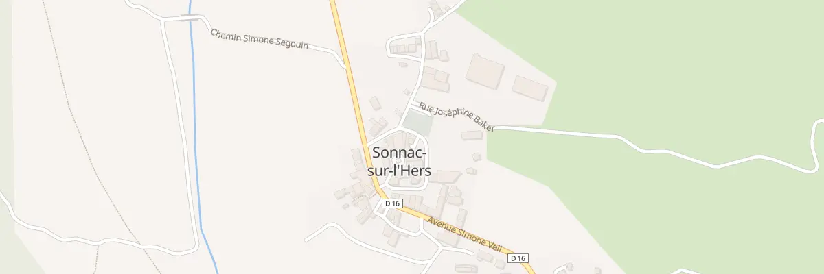 Plan du 2 Imp de l’Eglise à Sonnac-sur-l’Hers