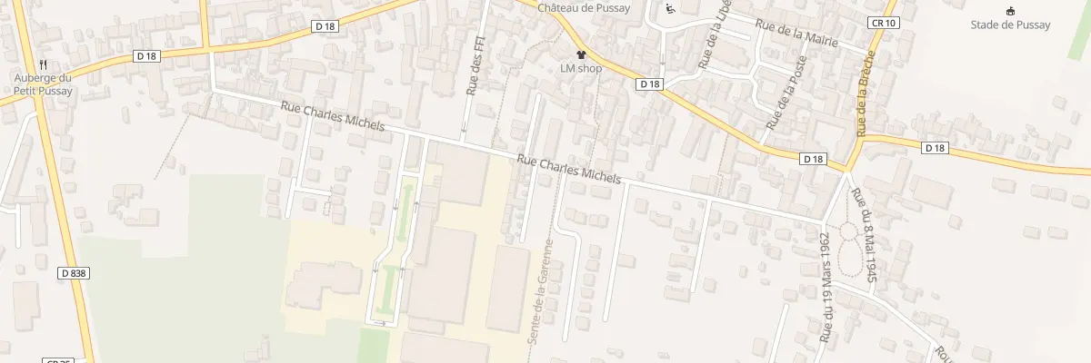 Plan du 23 Rue Charles Michels à Pussay