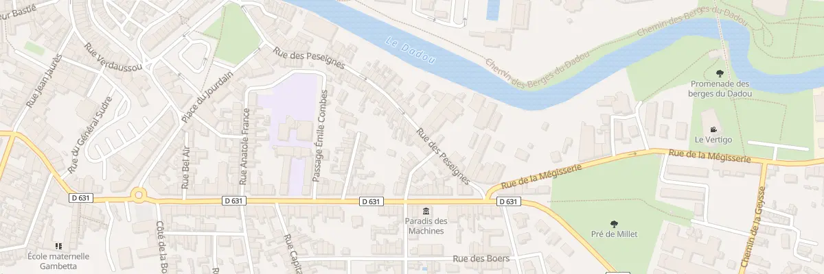 Plan du 60 Rue des Peseignes à Graulhet