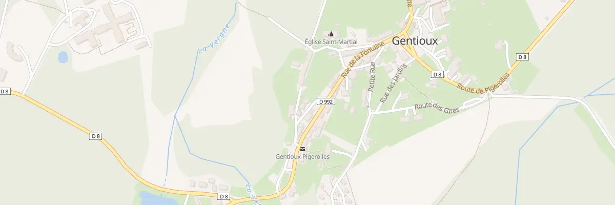 Plan du 2 Rue de la Ferme du Prieure à Gentioux-Pigerolles