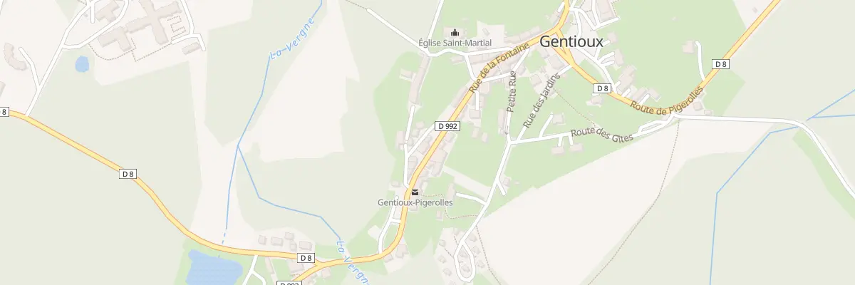Plan du 22 Rue de la Fontaine à Gentioux-Pigerolles