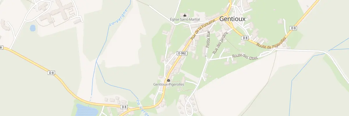 Plan du 20 Rue de la Fontaine à Gentioux-Pigerolles