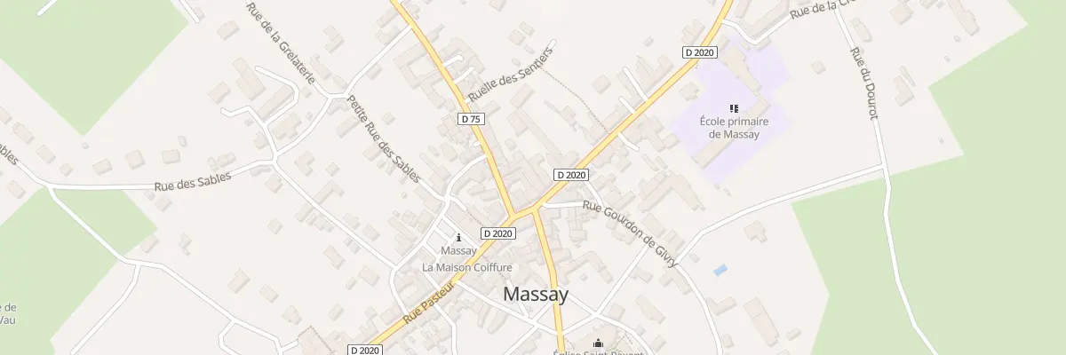 Plan du 7 Av du Mar Foch à Massay