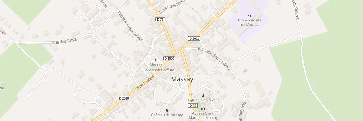 Plan du 4 Rue Edouard Vaillant à Massay