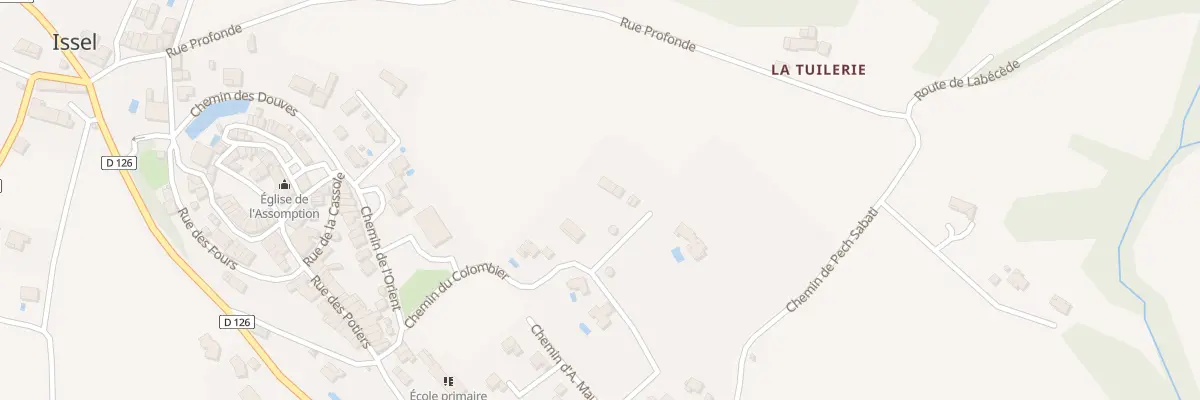 Plan du 5 Che du Colombier à Issel