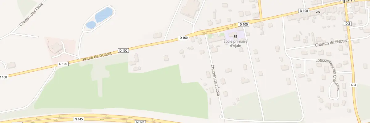 Plan du 55 Rte de Guéret à Ajain