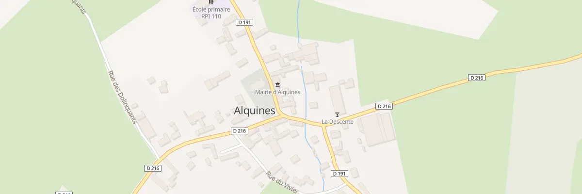 Plan du 2 Rue des Victimes de Guerre à Alquines