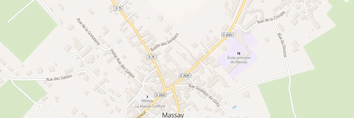 Plan du 13 Av du Mar Foch à Massay