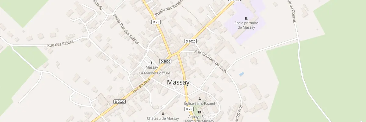 Plan du 3 Rue Edouard Vaillant à Massay
