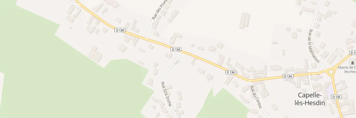 Plan du 5001 Rue Gris Enche à Capelle-lès-Hesdin