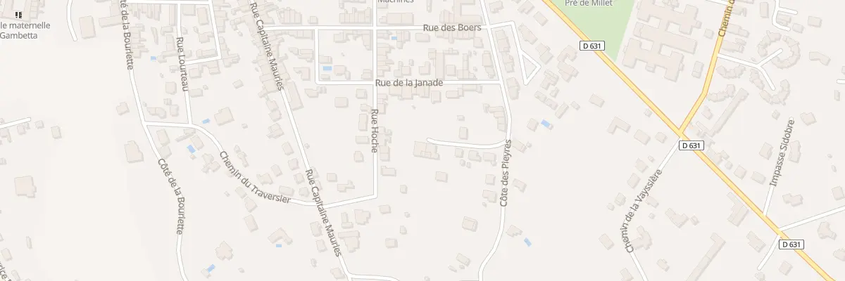 Plan du 26 Rue Cote des Pieyres à Graulhet