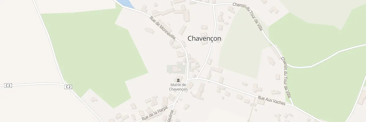 Plan du 3 Rue de Monneville à Chavençon