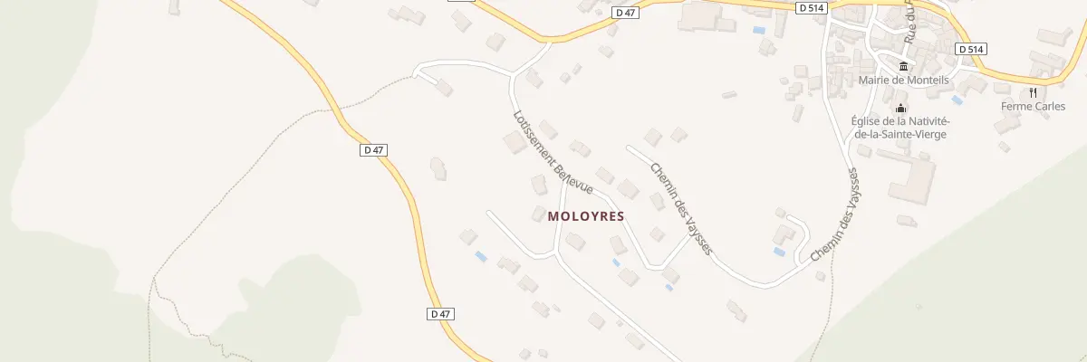 Plan du 18 Lot Bellevue à Monteils