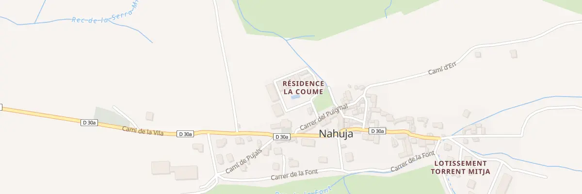 Plan du 5002F La Coume à Nahuja