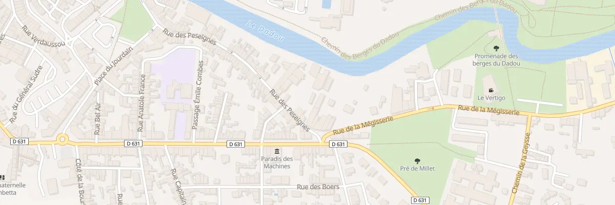 Plan du 57 Rue des Peseignes à Graulhet