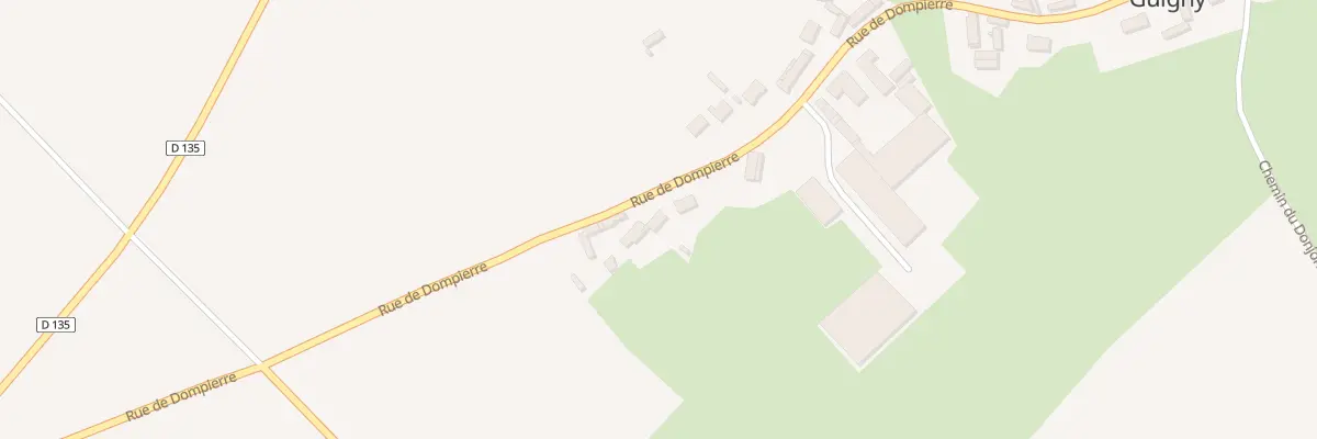 Plan du 33 Rue de Dompierre à Guigny