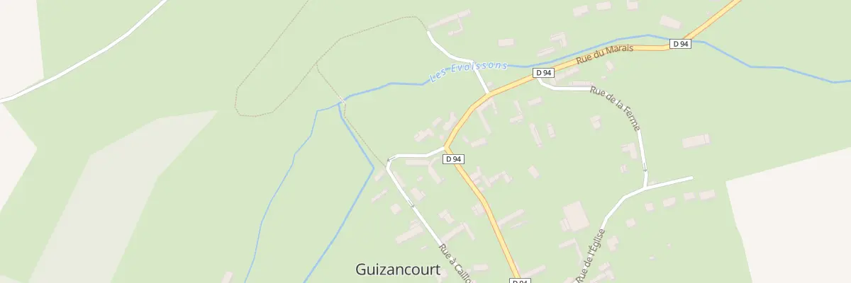 Plan du 2 Rue à Cailloux à Guizancourt