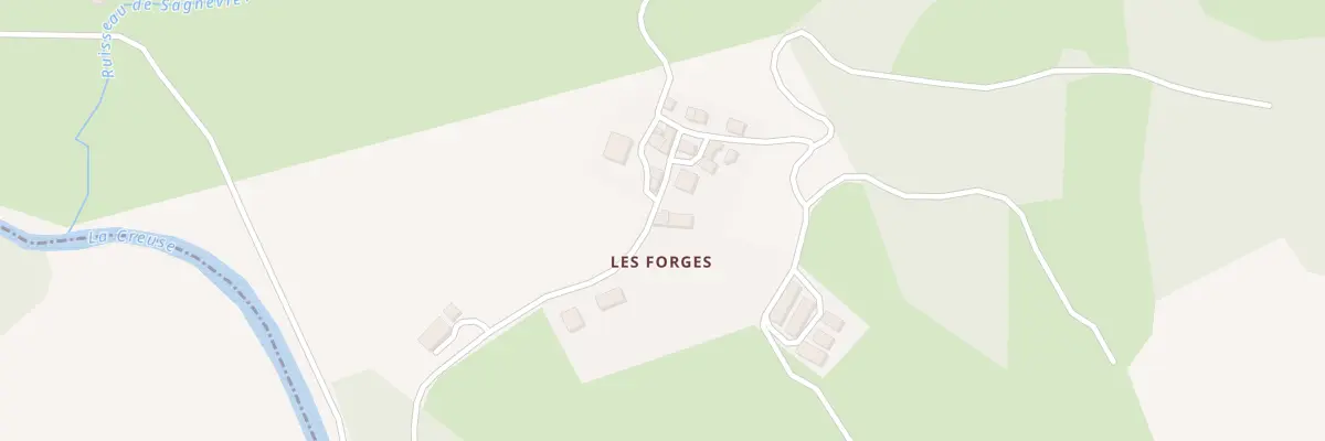 Plan du 3 Forges à Saint-Laurent