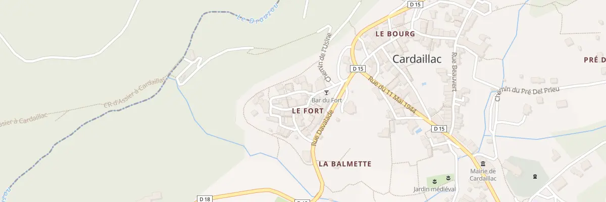 Plan du 5357F Le Fort à Cardaillac