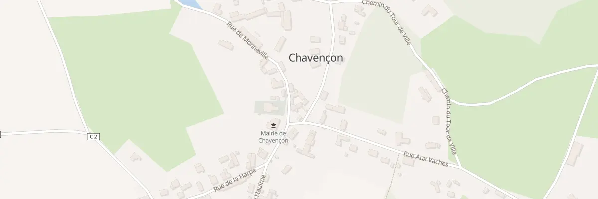 Plan du 4 Rue de Monneville à Chavençon