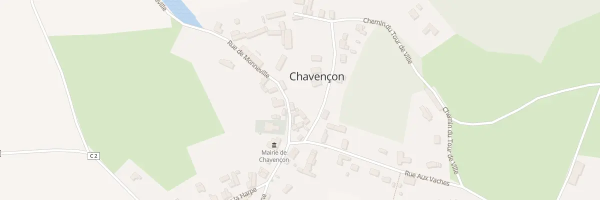 Plan du 6 Rue de Monneville à Chavençon