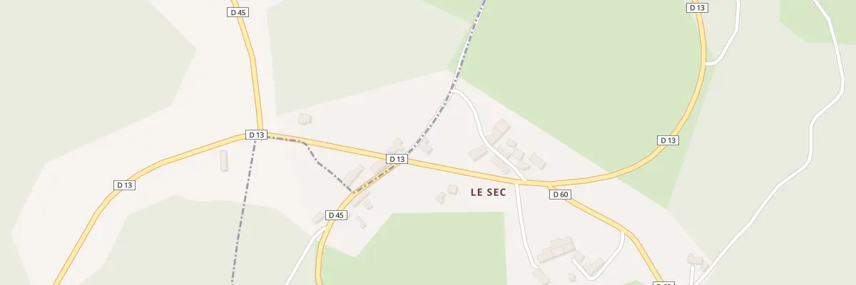 Plan du 20 Le Secq au Donzeil