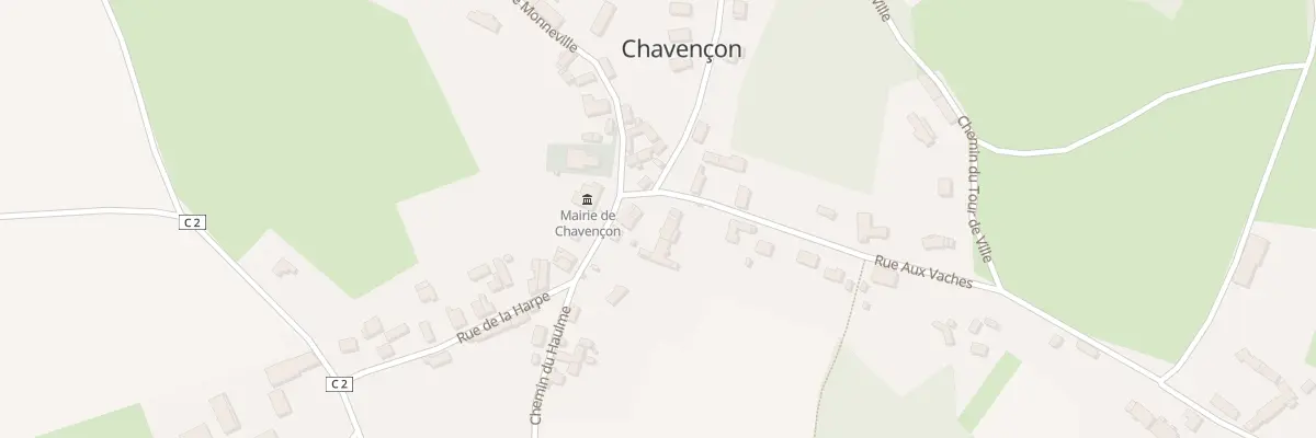 Plan du 1 Rue de la Harpe à Chavençon