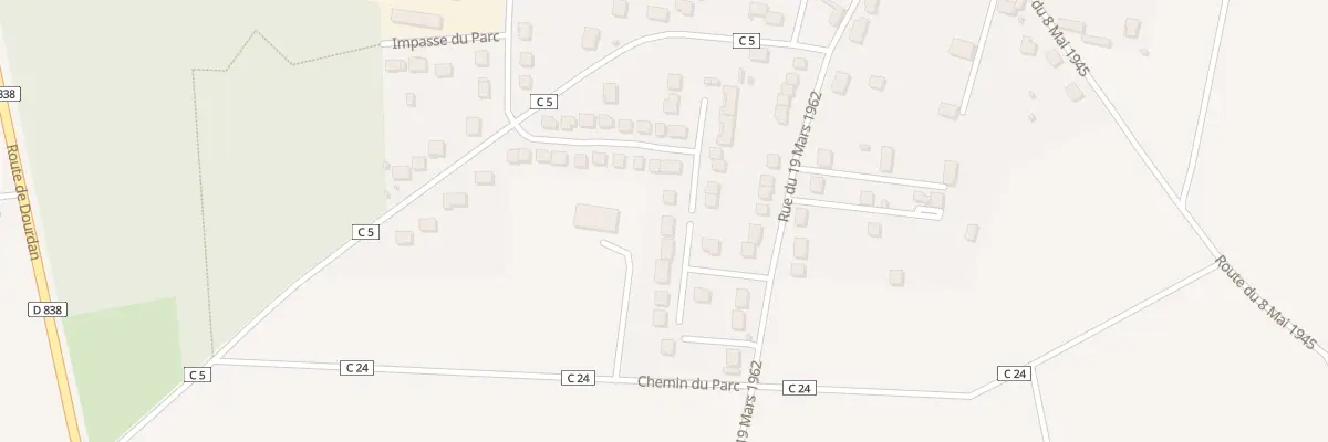 Plan du 6 Rue René Fauconnier à Pussay