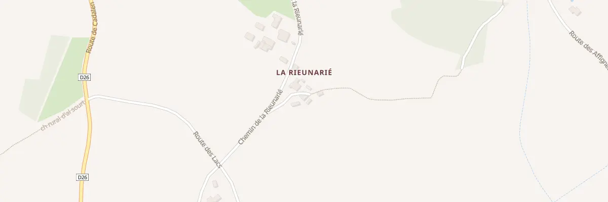 Plan du 5096 La Rieunarie à Labessière-Candeil