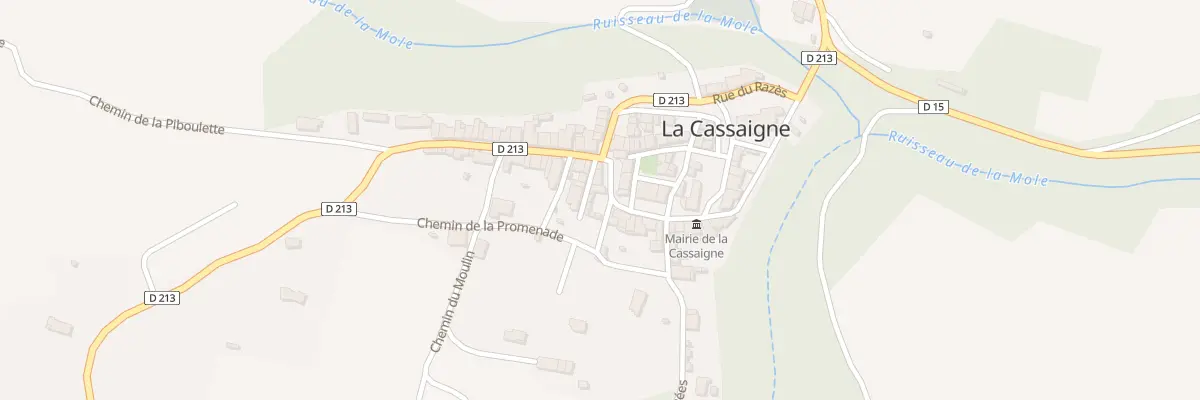 Plan du 1 Rpe de la Tourelle à La Cassaigne
