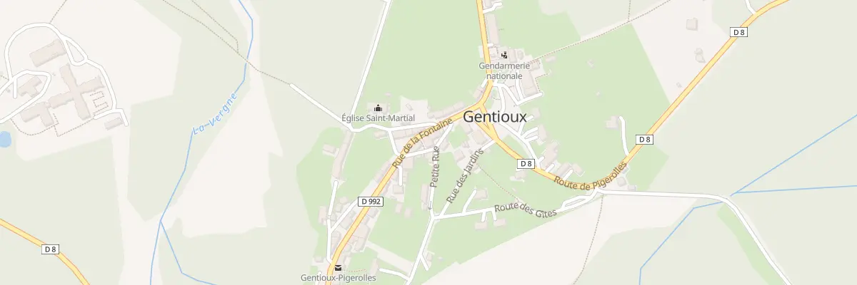 Plan du 5219 Le Bourg à Gentioux-Pigerolles