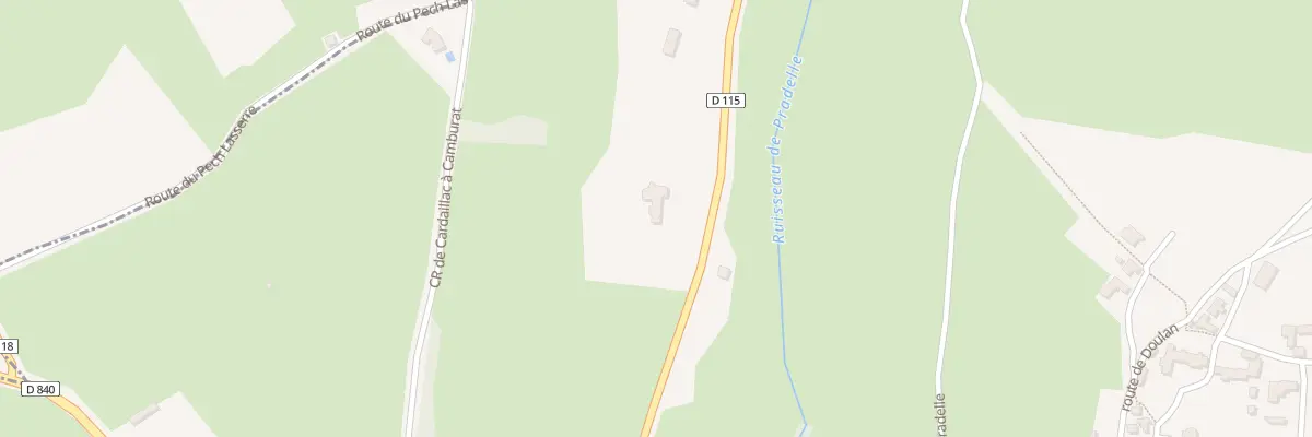 Plan du 463 Rte des Granges à Camburat