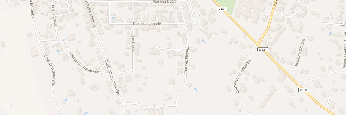 Plan du 34 Rue Cote des Pieyres à Graulhet