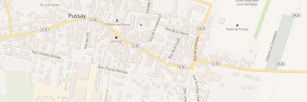 Plan du 16 Rue Etienne Laurent à Pussay