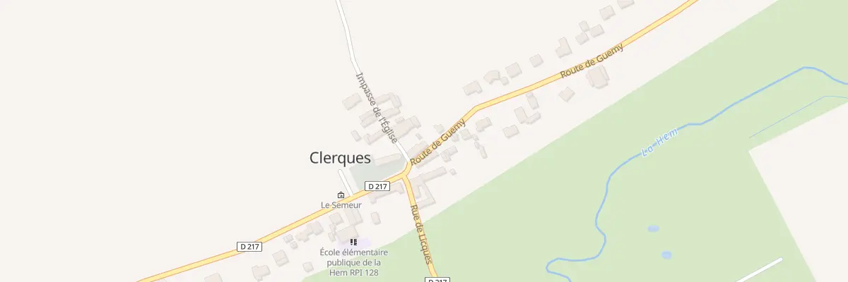 Plan du 2 Imp de l’Eglise à Clerques