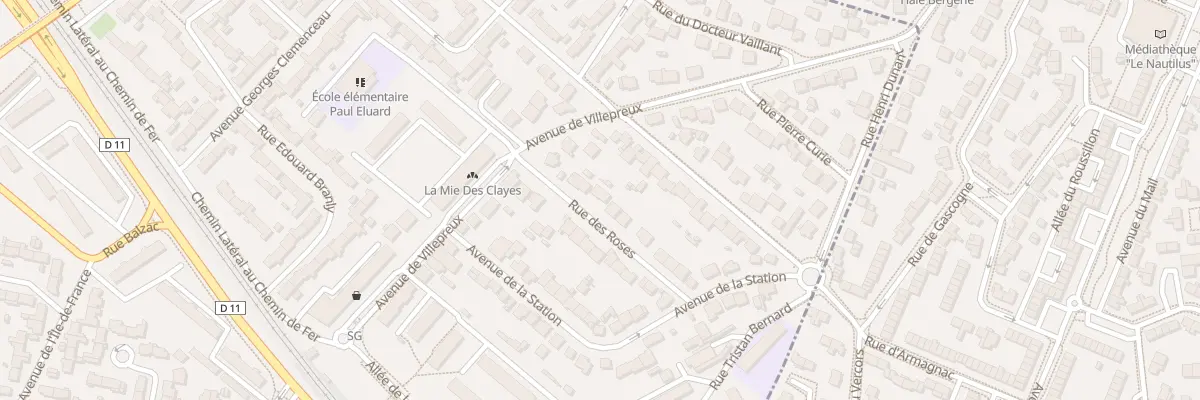 Plan du 1B Rue des Roses aux Clayes-sous-Bois