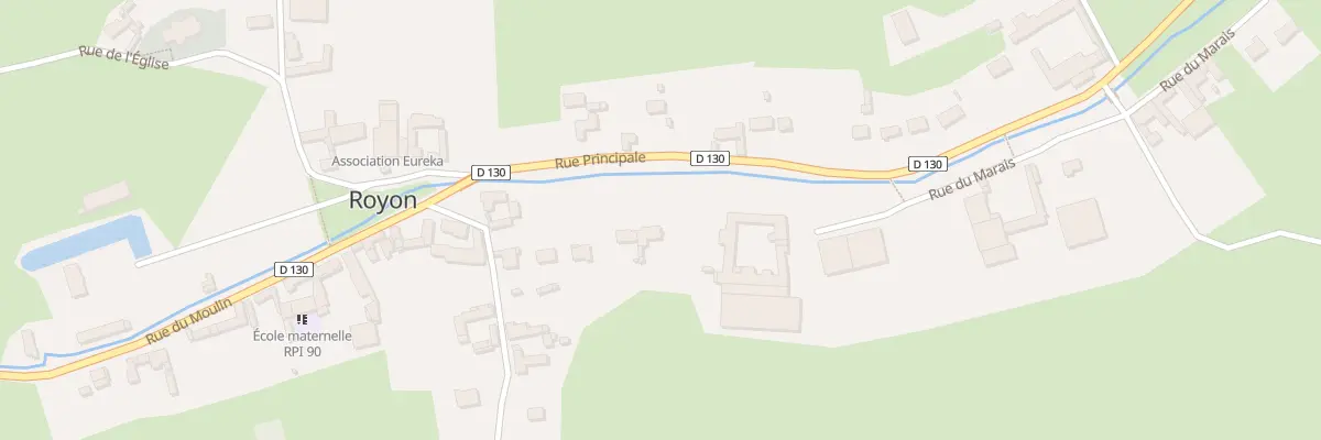 Plan du 8 Rue Principale à Royon