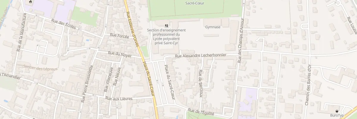 Plan du 32 Pl du Sacré-coeur à Issoudun