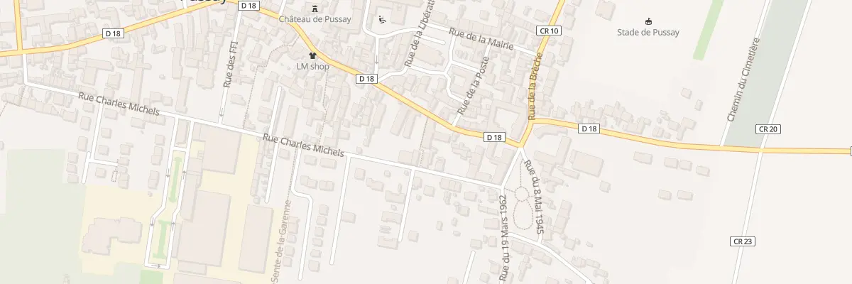 Plan du 13 Rue Etienne Laurent à Pussay